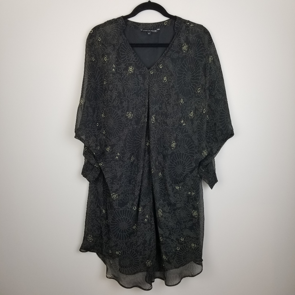 W118 walter baker flowy black floral print dress